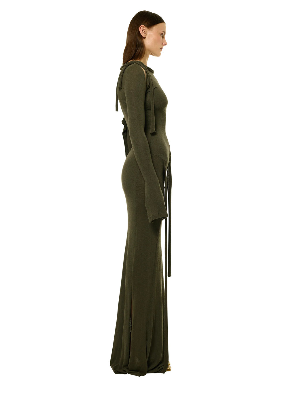 Deconstructed Longsleeve Maxi Dress