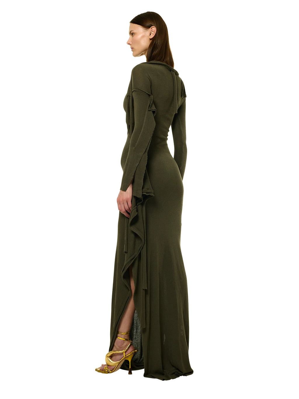 Deconstructed Longsleeve Maxi Dress